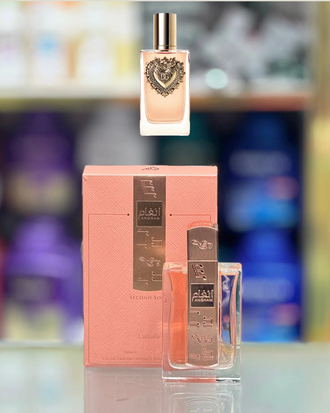 بطری و جعبه عطر در صبوری